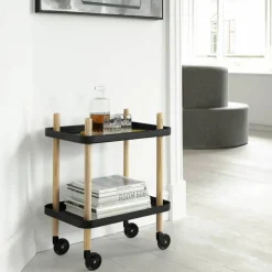 Block bord svart