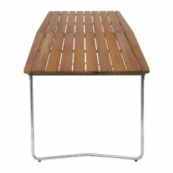 B31 matbord 230x92 cm Obehandlad teak- varmförzinkad stativ