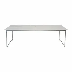 B31 matbord 230x92 cm Vitlackad ek-varmförzinkad stativ
