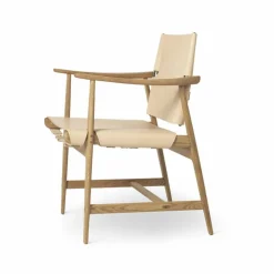 BM1106 Huntsman Chair natur-oljad ek-rostfritt stål