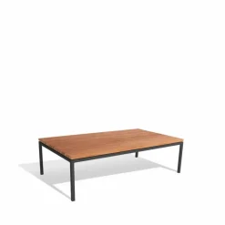 Bönan loungebord Teak small mörkgrå aluminium ram