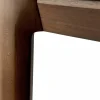 Bok bänk Mörkbetsad teak 126 cm