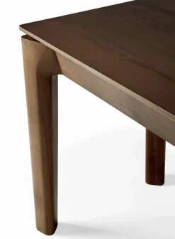 Bok bänk Mörkbetsad teak 186 cm