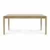 Bok matbord Lackerad ek 180x90 cm