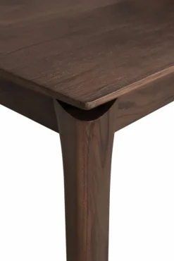 Bok matbord 240x100 cm Lackad teak brown