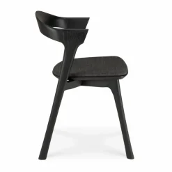 Bok stol Brun ek-tyg soft black