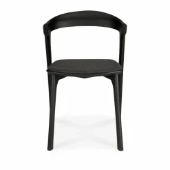 Bok stol Brun ek-tyg soft black