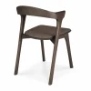 Bok stol Brun ek-tyg warm brown