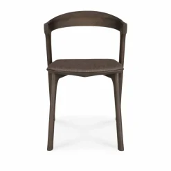 Bok stol Brun ek-tyg warm brown