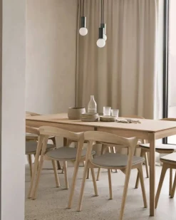 Bok stol Oak warm grey