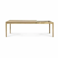 Bok utdragbart matbord Lackerad ek 90x160/240 cm