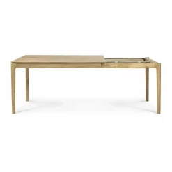 Bok utdragbart matbord Lackerad ek 90x140/220 cm