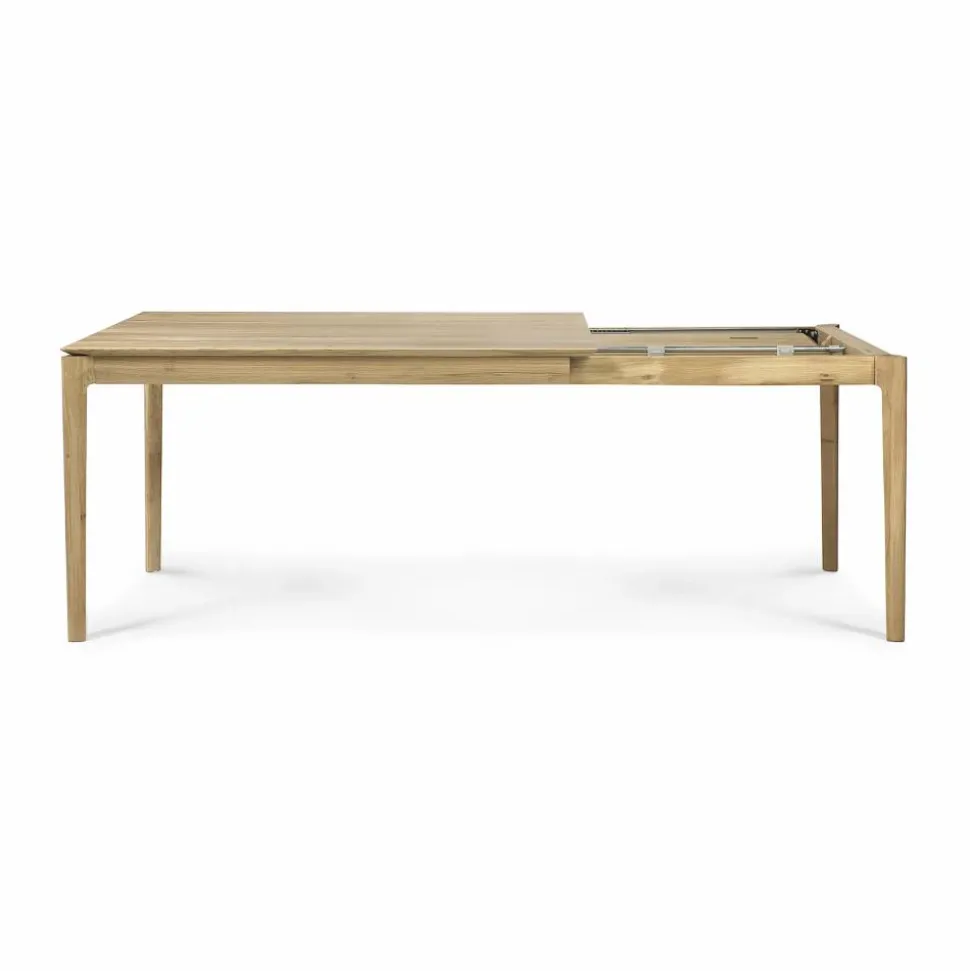 Bok utdragbart matbord Lackerad ek 90x140/220 cm
