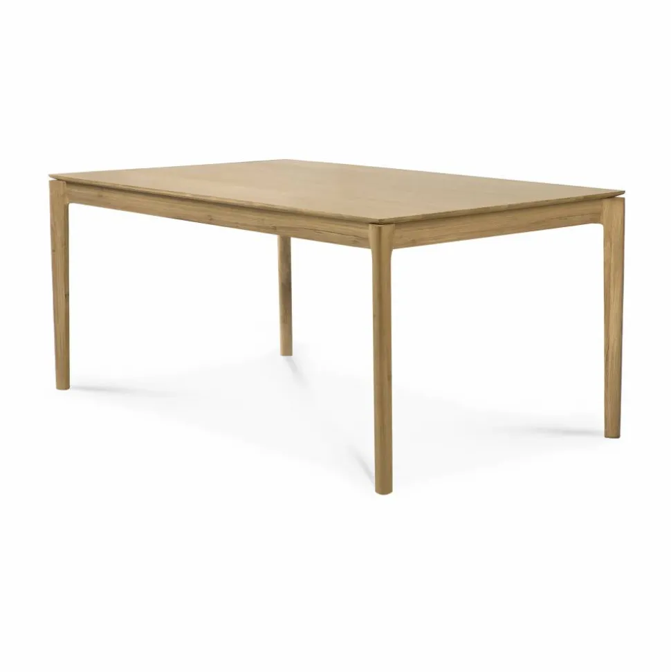 Bok utdragbart matbord Lackerad ek 90x140/220 cm