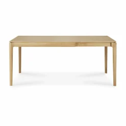 Bok utdragbart matbord Lackerad ek 90x120/180 cm