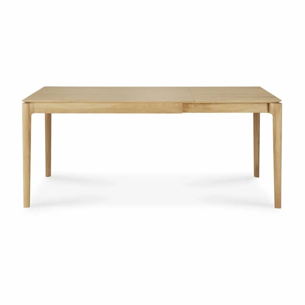 Bok utdragbart matbord Lackerad ek 90x120/180 cm