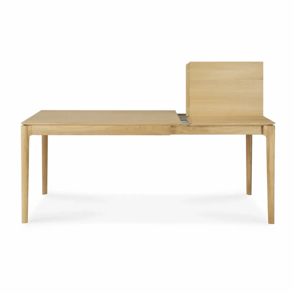Bok utdragbart matbord Lackerad ek 90x120/180 cm