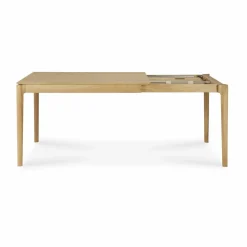 Bok utdragbart matbord Lackerad ek 90x120/180 cm