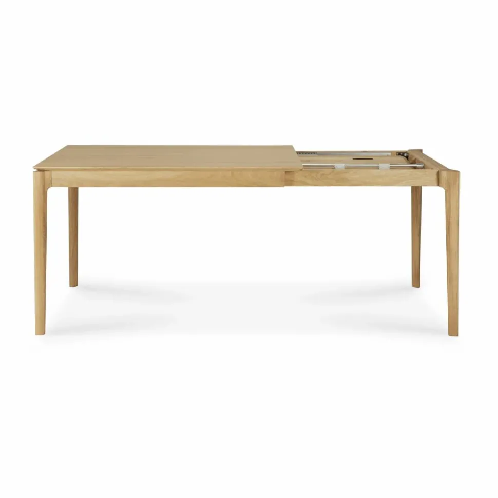 Bok utdragbart matbord Lackerad ek 90x120/180 cm
