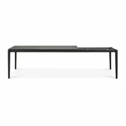 Bok utdragbart matbord Svartlackerad ek 100x200/300 cm