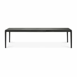 Bok utdragbart matbord Svartlackerad ek 100x200/300 cm