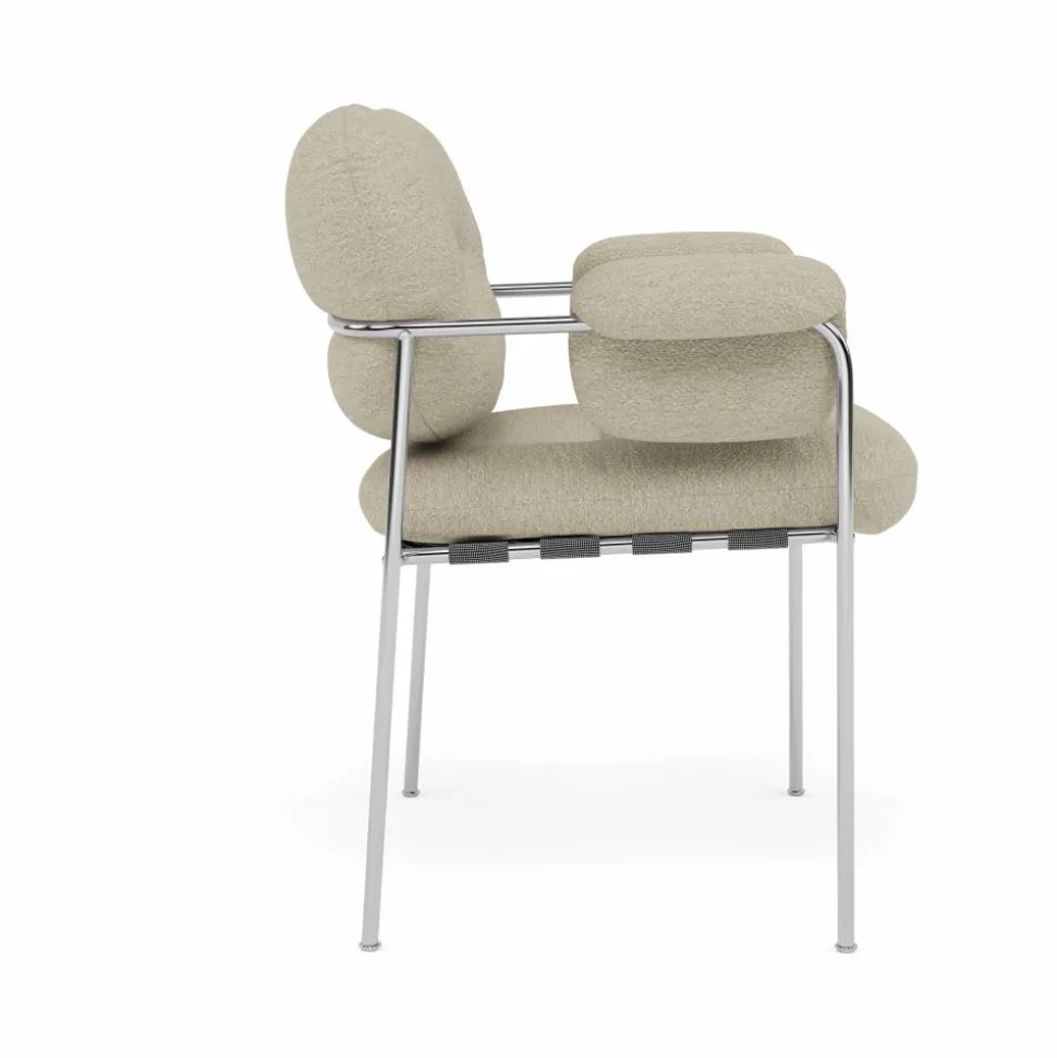 Bollo stol Barnum 2-polished stainless steel