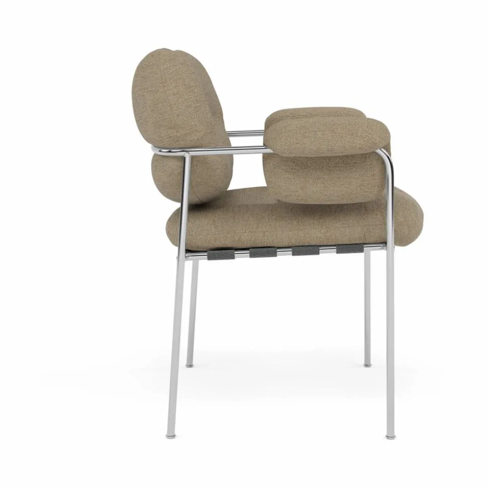 Bollo stol Ecriture 0240-polished stainless steel