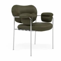 Bollo stol Vintage Olive-polished stainless steel