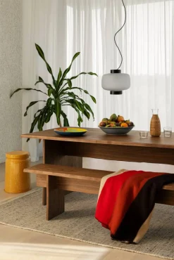 Bookmatch bänk 210 cm Valnöt