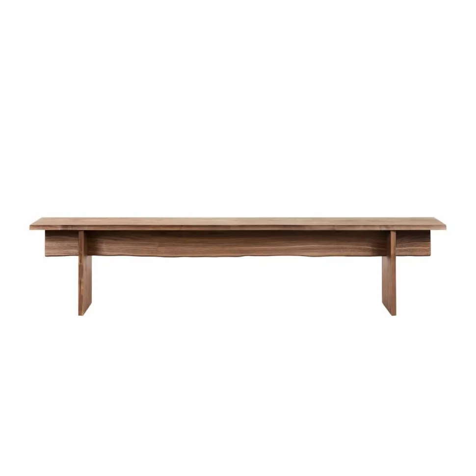 Bookmatch bänk 210 cm Valnöt