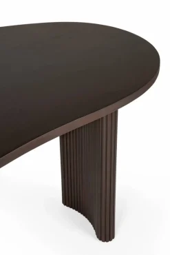 Boomerang skrivbord Dark brown mahogny 200x100x76 cm