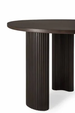 Boomerang skrivbord Mörkbrunbetsad mahogny 160x83x76 cm