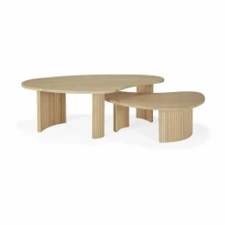 Boomerang soffbord Oak 126x74 cm