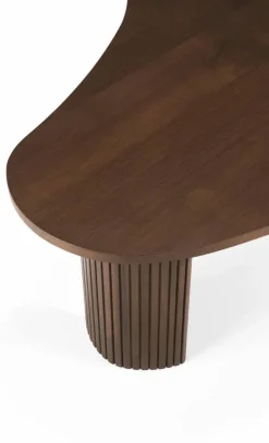 Boomerang soffbord Teak 126x74 cm