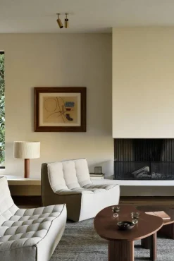 Boomerang soffbord Teak 126x74 cm