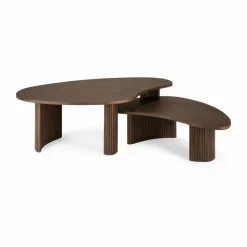 Boomerang soffbord Teak 126x74 cm