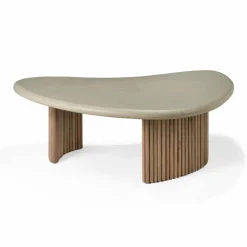Boomerang soffbord Teak 90x61 cm