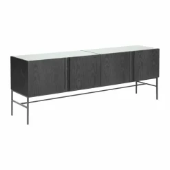 Boss sideboard Ek svartbets-4 dörrar-kalksten