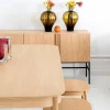 Boss sideboard Lackad ek-3 dörrar-stenskiva-ek