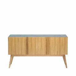 Boss sideboard Lackad ek-3 dörrar-stenskiva-ek