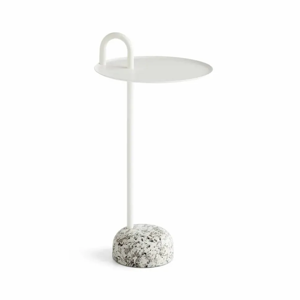 Bowler sidobord Cream white-granite