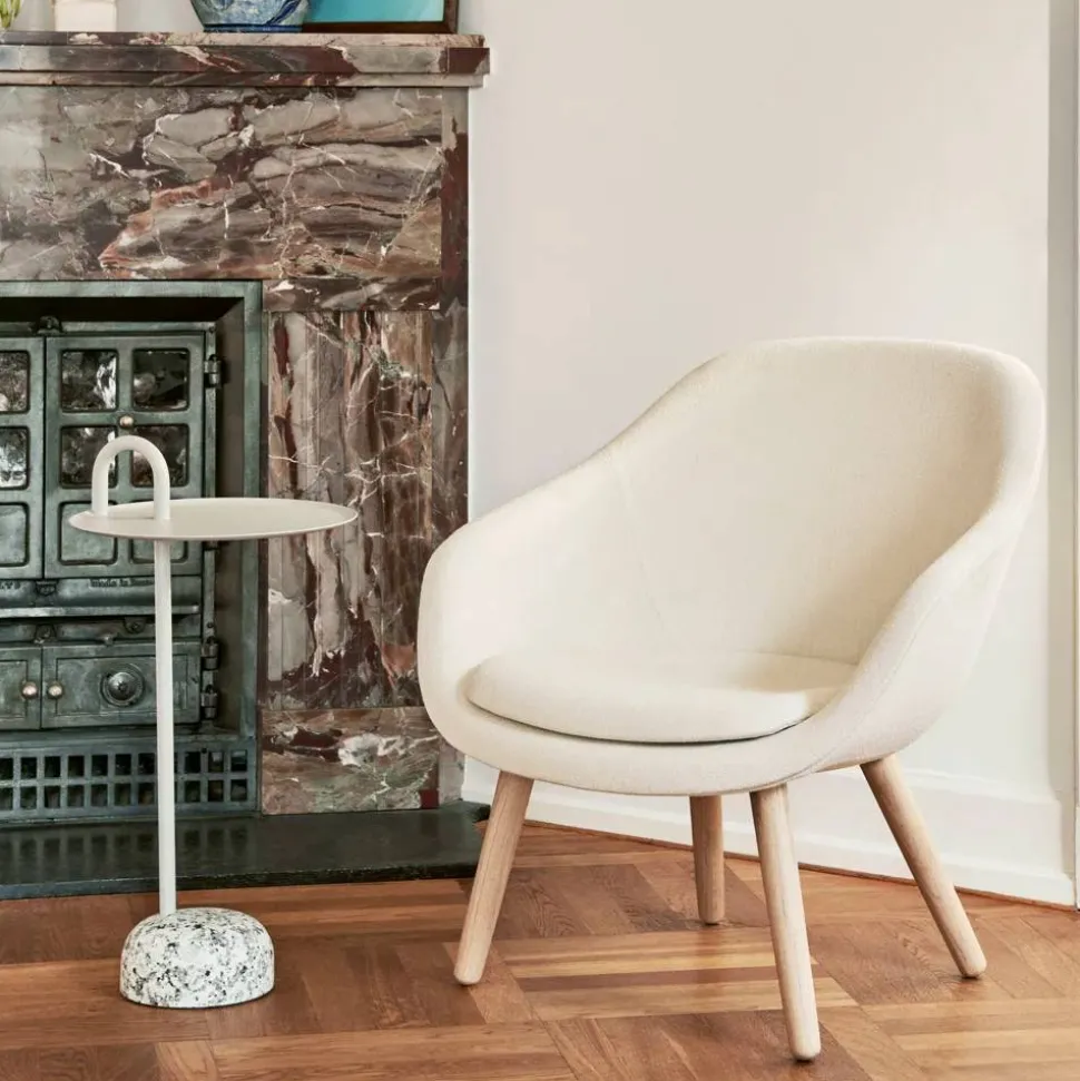 Bowler sidobord Cream white-granite