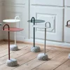 Bowler sidobord Fir green-granite