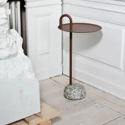 Bowler sidobord Pale brown-granite
