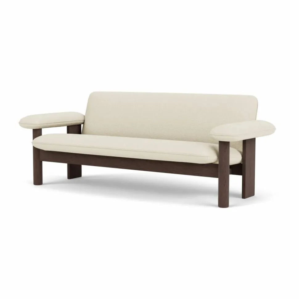 Brasilia soffa 2-sits Dark oak-Baru 0200
