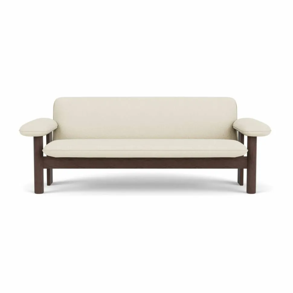 Brasilia soffa 2-sits Dark oak-Baru 0200