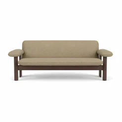 Brasilia soffa 2-sits Dark oak-Audo Bouclé 02