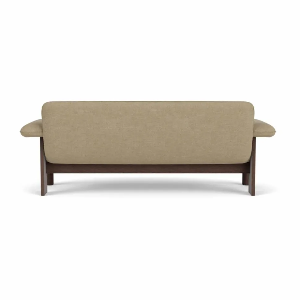 Brasilia soffa 2-sits Dark oak-Audo Bouclé 02