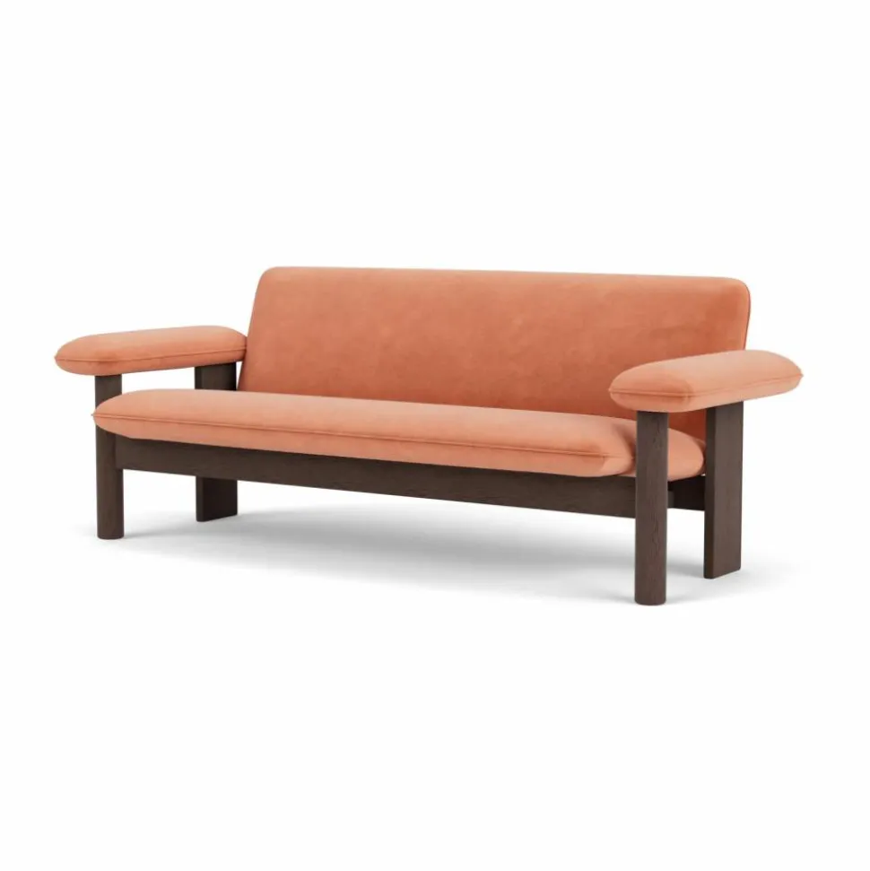 Brasilia soffa 2-sits Dark oak-Avalon 012