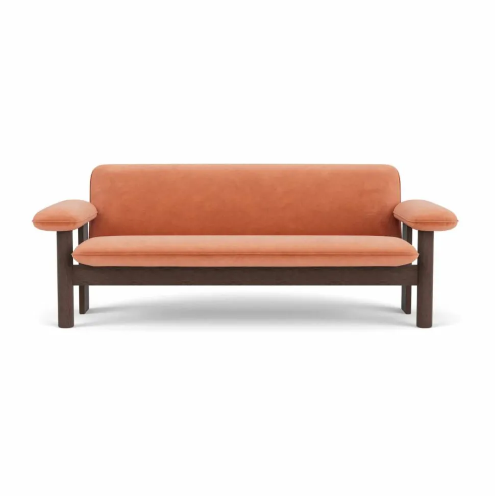Brasilia soffa 2-sits Dark oak-Avalon 012